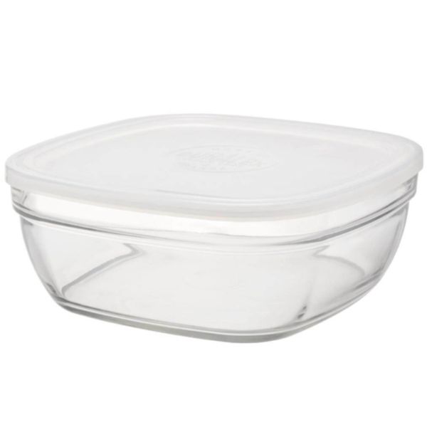 Duralex - Freshbox Square 3100ml - Transparent Lid - Set of 1