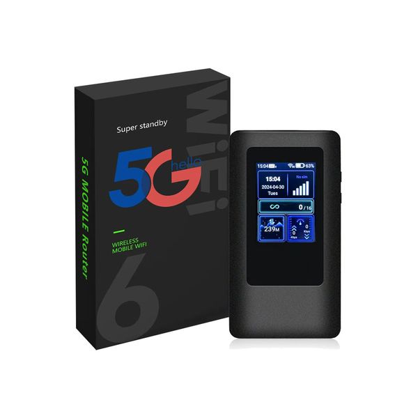 XRK-5G Portable Pocket WiFi Color Screen Dual-Band Wireless Router 600Mbps