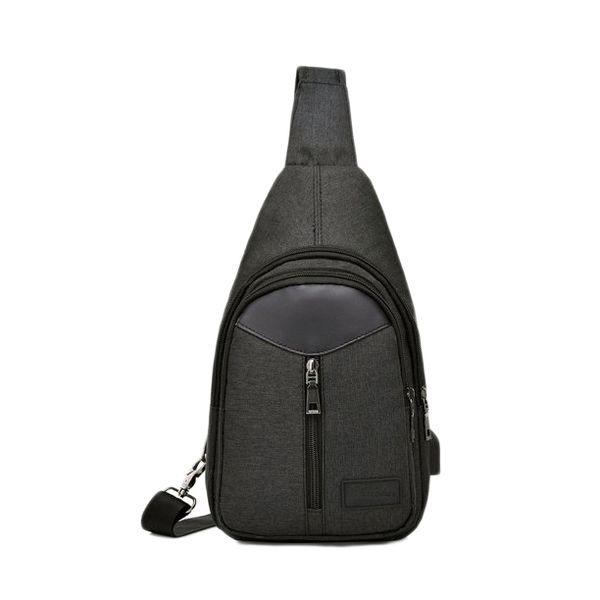 Men's Crossbody Bag with Built-in USB Charging Port