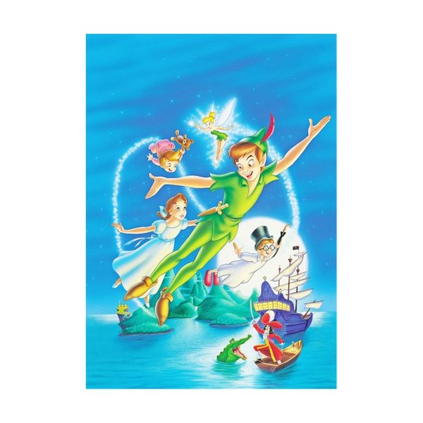 Peter Pan Flying with Wendy - A1 Poster