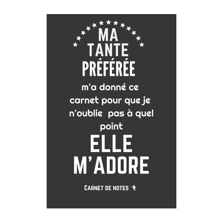 Ma Tante Pr F R E M Adore Id E De Cadeau D Anniversaire Ou No L Pour Sa Ni Ce Ou Son Neveu Une Occasion Sp Ciale Pour Transmettre Un Message P Buy Online In South Africa Takealot Com