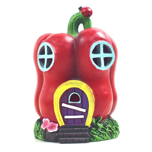 Garden Led Light Vegetable Light Statue Sculpture Outdoor Figurine C
