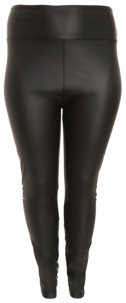 Quiz ladies curve black faux leather leggings shop today get it