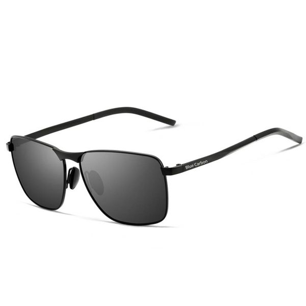 Sunglasses Polarized UV400 Protection with Black Lenses-Black