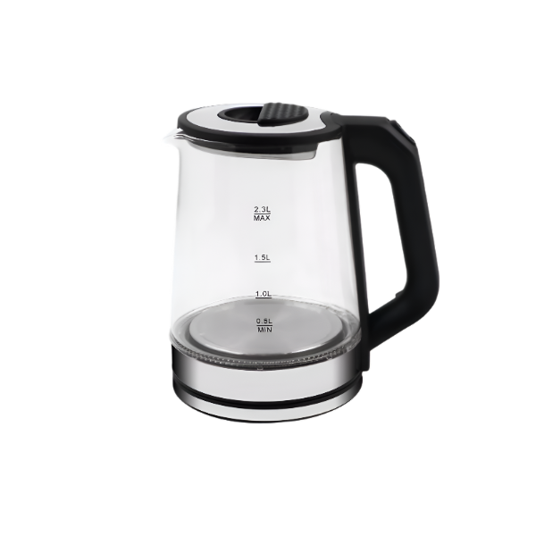 2.3L 1500W Premium Electric Glass Kettle For Hot Berverages