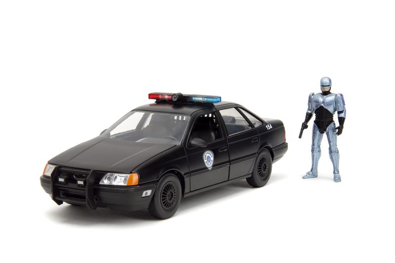 Jada -Ford Usa Taurus Lx Detroit Police 1986 With Robocop-1/24