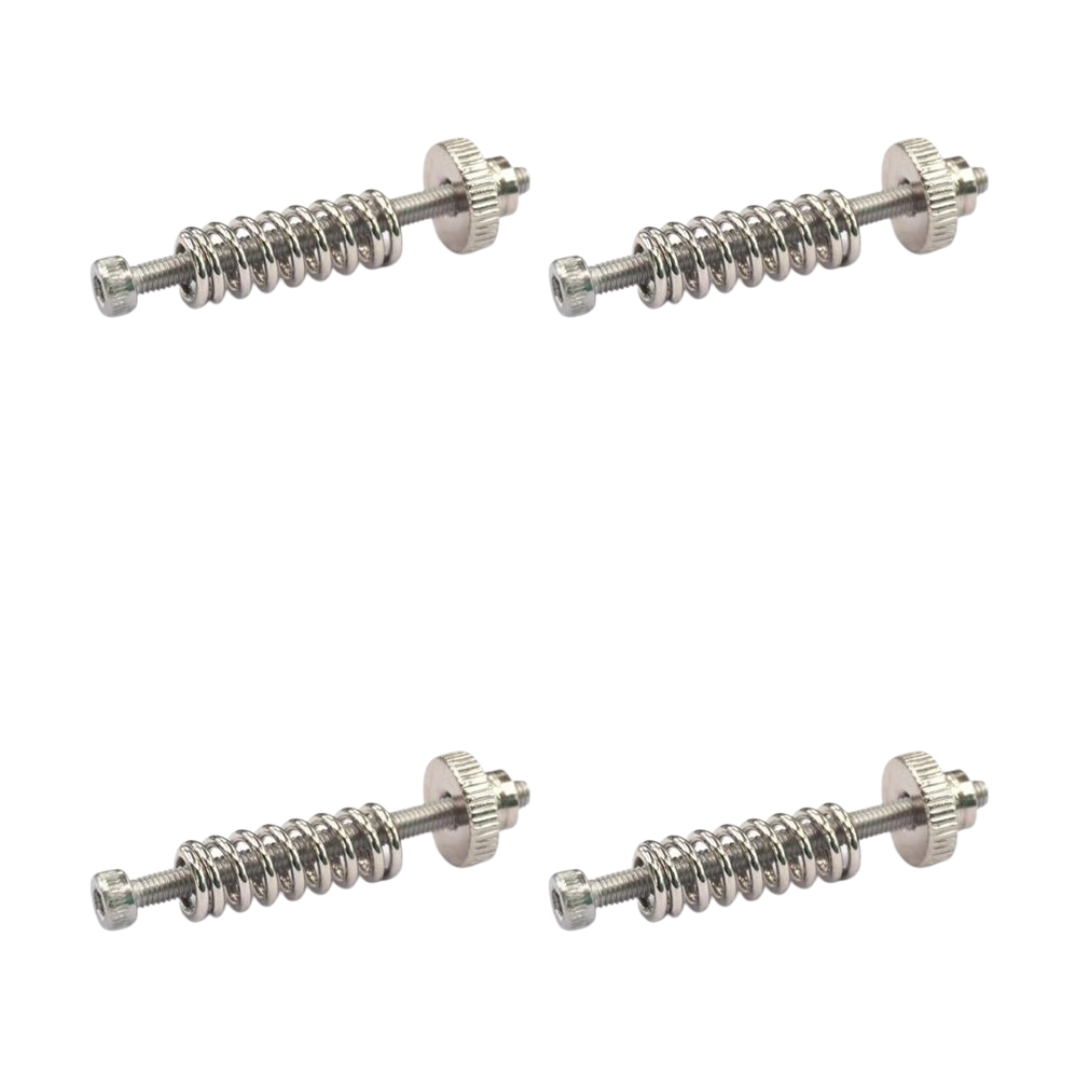 HKD 3D Printer Bed Leveling Spring Set with M3 Screws & Knobs (4-Pack)