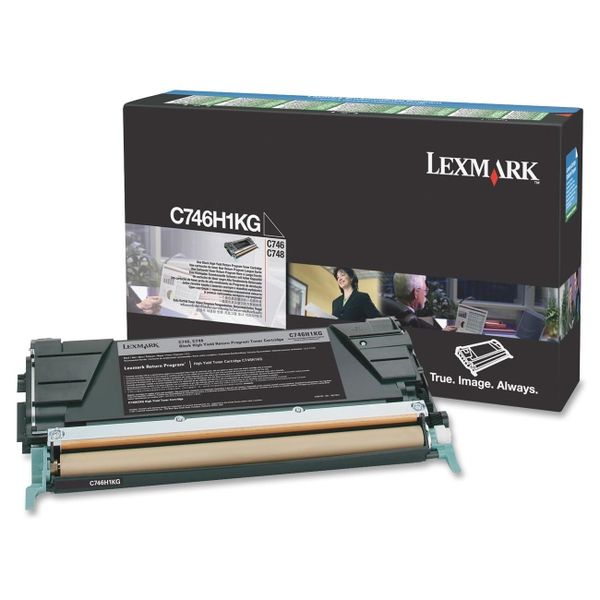 LEXMARK C746 / C748 Black High Yield Return Program Toner Cartridge - 12 000 pgs