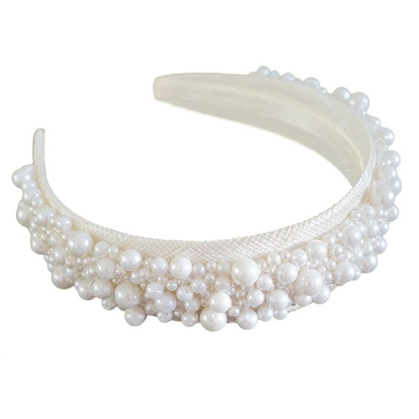 Faux Pearl Padded Alice Band / Hairband