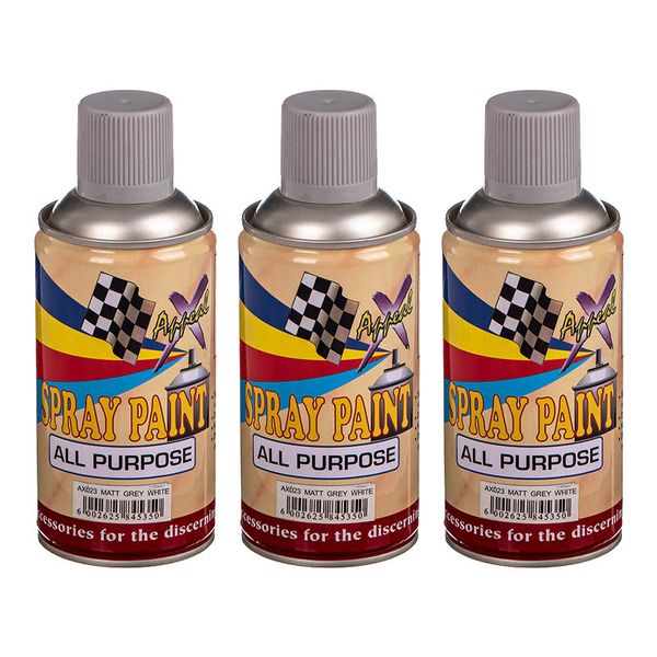 Spray Paint Matt Light Grey (250ml x 3)