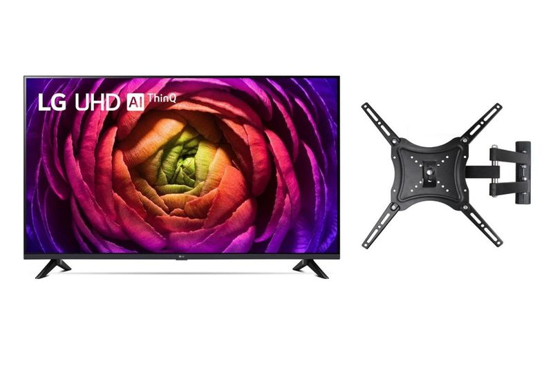 LG 43" UR7300 4K UHD Smart TV with Magic Remote and Wall Mount Bracket