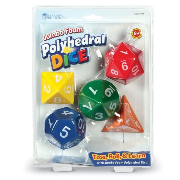 Learning Resources Jumbo Polyhedral Dice