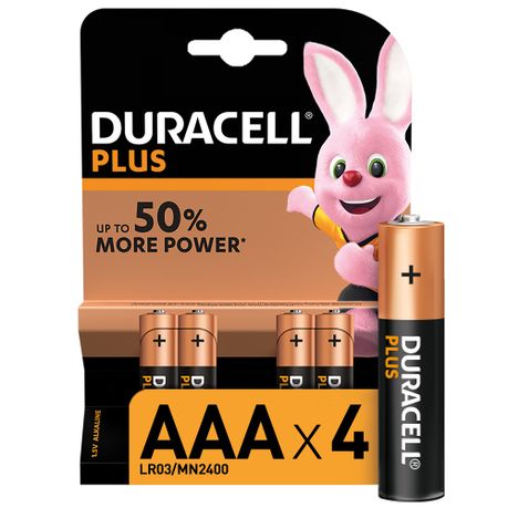 Duracell Plus AAA Alkaline Batteries, 1.5V LR03 MN2400 - 4 pack, Shop  Today. Get it Tomorrow!