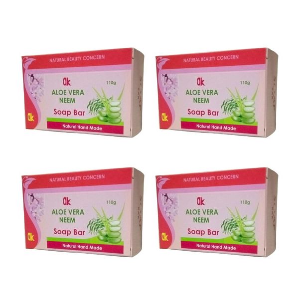 AK Aloe Vera with Neem Soap | 4 Pack x 110g