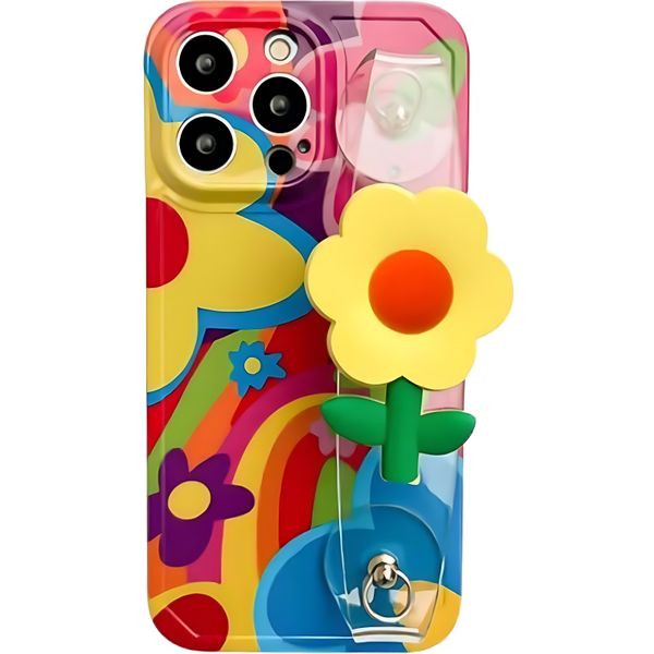 Suitable Compatible with iPhone 15 crossbody wristband love chain mobile phone case