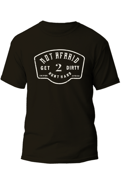 Sniper Africa Mens Black Not Afraid T-Shirt