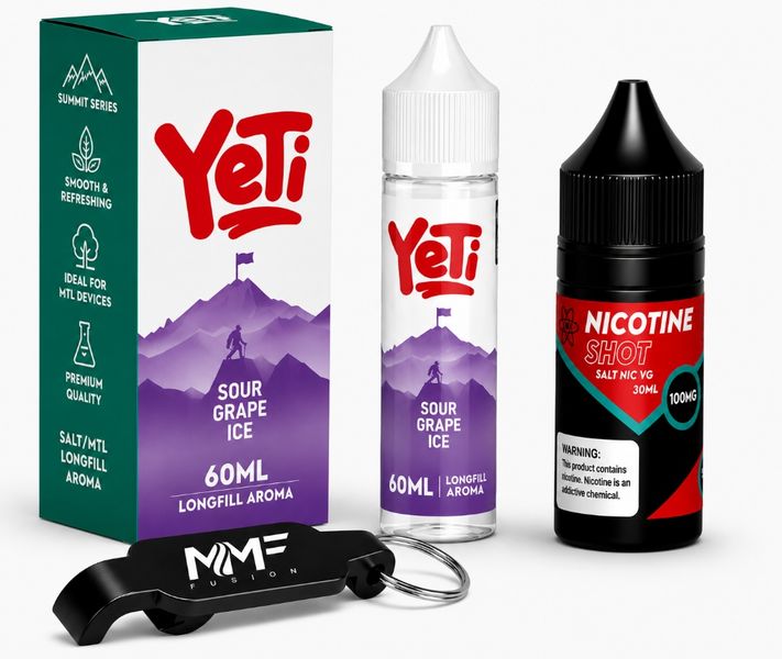 Yeti Series MMF E-Liquid 60ml Juice 50mg - Sour Grape Ice