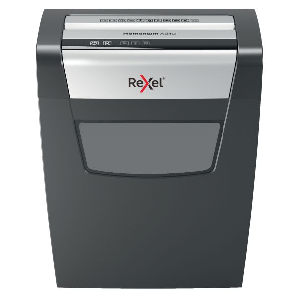 Rexel Momentum X312 P3 Cross Cut 12 Sheet Paper Shredder, 23L Bin