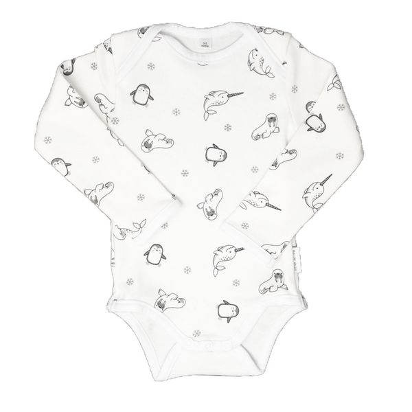 little acorn - Long Sleeve Arctic Animals Onesie / Bodysuit