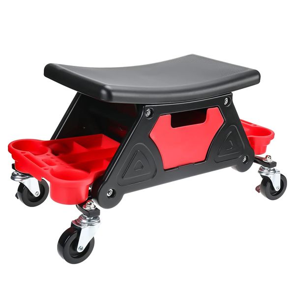 Rolling Mechanic Stool Garage Roller Chair Creeper Seat for Auto Repair
