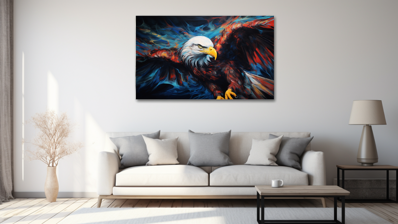 Canvas Wall Art - Sovereign Beauty Eagle Abstract - HD0582