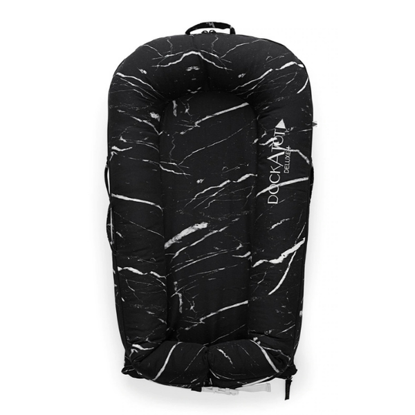 DockATot Deluxe+ Black Marble, 0-8 months
