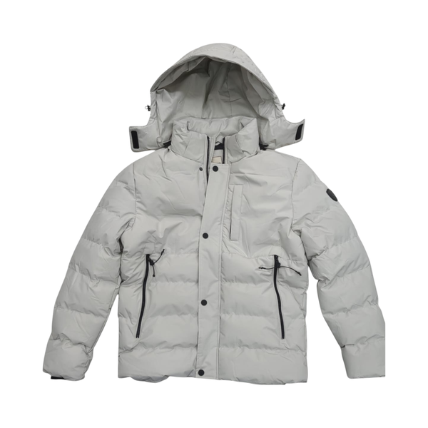 Cutty Mens Cedro Puffer Jacket - Milk Grey