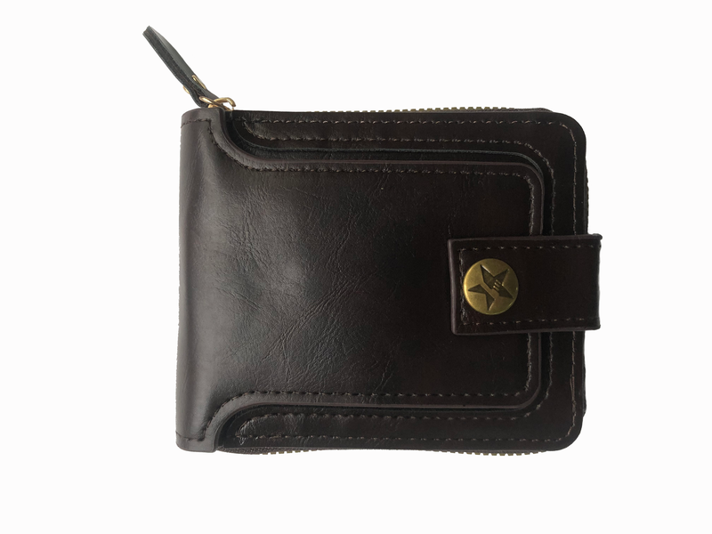 Men's Multi-Functional Zip Wallet: Holds Cards, Coins &amp; Cash