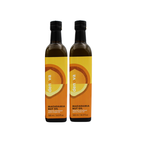 Denova Macadamia Nut Oil Twin Set 500ml's - Original Flavour