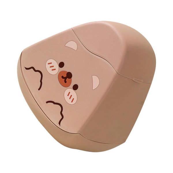 Cartoon Small Trash Can with Lid Mini Desktop Garbage Bin Cute Wastebasket