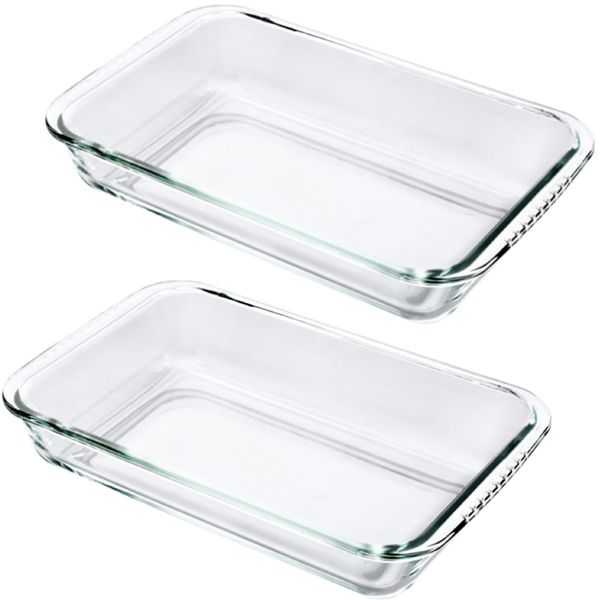 Kitchen Glass Lasagna Dish Set of 2