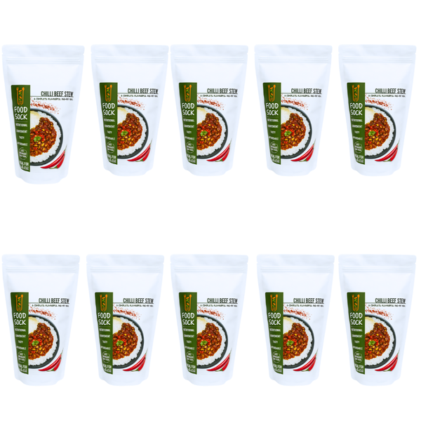 Food Socks Meal Box Chilli Beef Stew Pack of 10