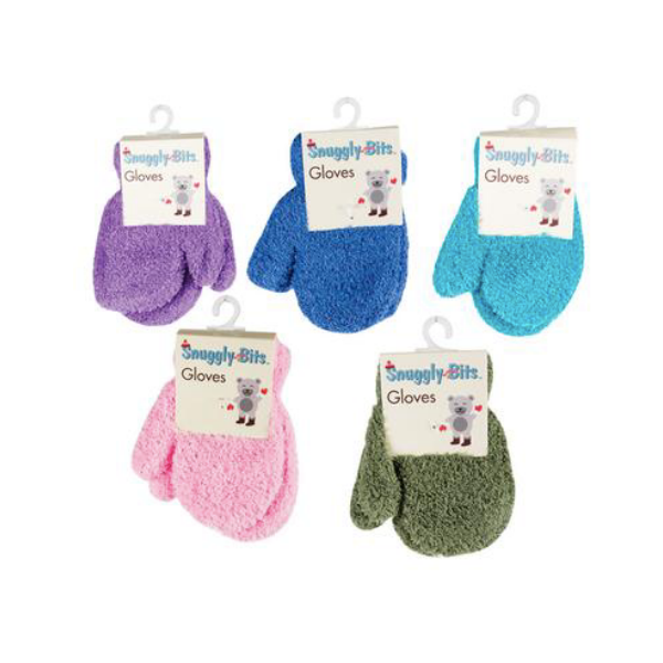 Snuggly Bits Gloves - Assorted Plush Toddler Mittens