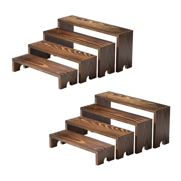 2 Set Cupcake Wooden Risers Display Stands for Vendor Events