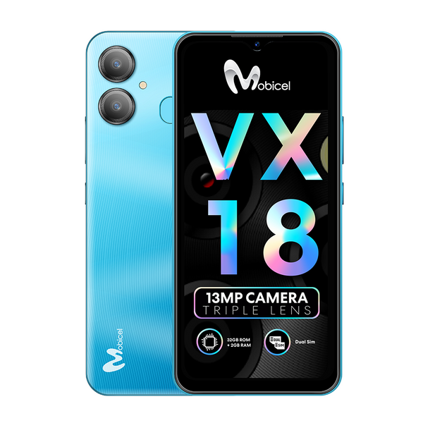 Mobicel VX18 Dual Sim 32Gb 5000mAh Blue &amp; Black