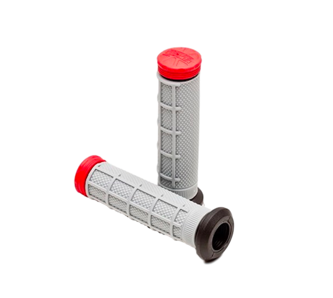 Protaper Half Waffle Black/Grey/Red Atv Grips image