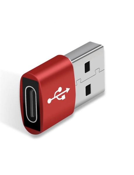 USB 3.0 TO USB C TYPE FEMALE ADAPTER FOR VARIOUS USES ~Red