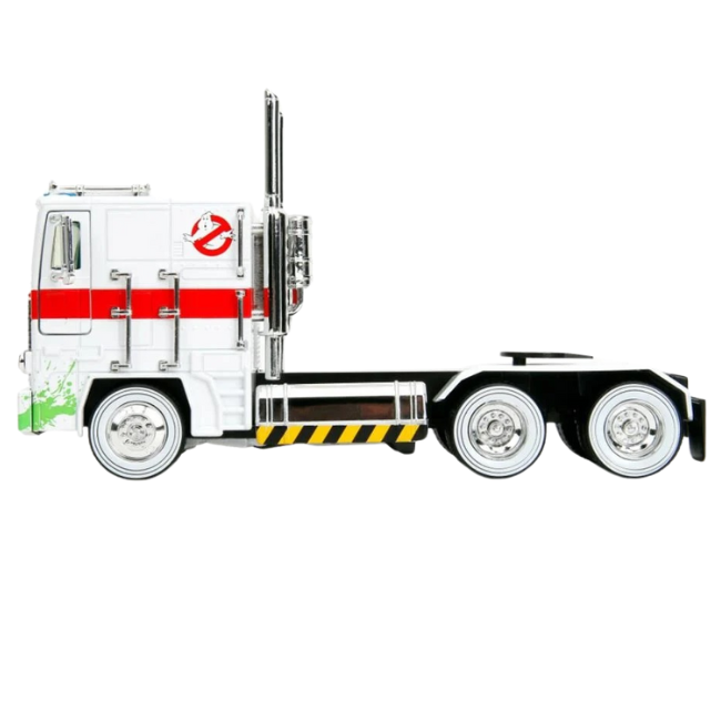 IN STOCK  Jada Toys 1:24 Hollywood Rides: Ghostbusters X Transformers Ecto 1 X Optimus Prime Diecast Vehicle