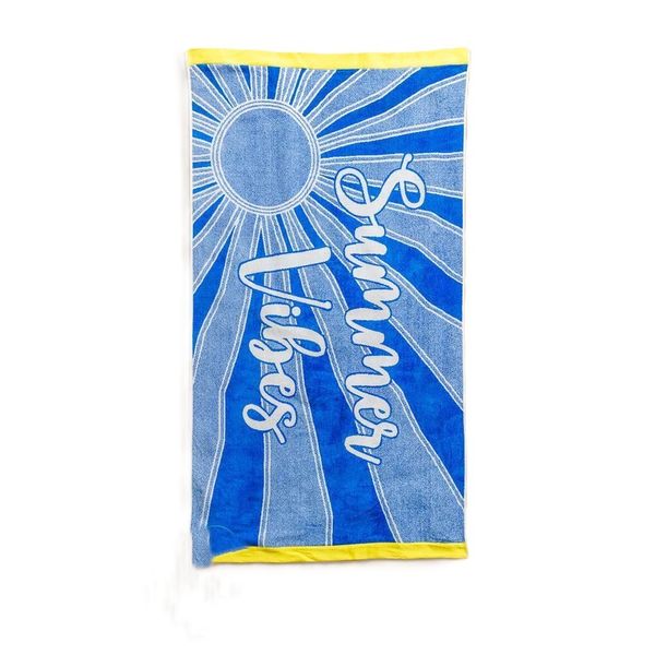 Summer Vibes Velour Beach Towel 104 x 180cm