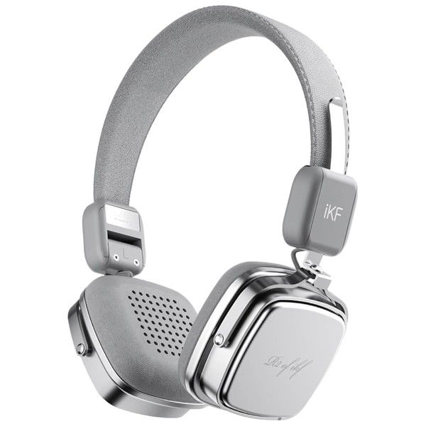 IKF - R2 - Wireless Retro Headphones With Hi-Fi Stereo Sound - Silver