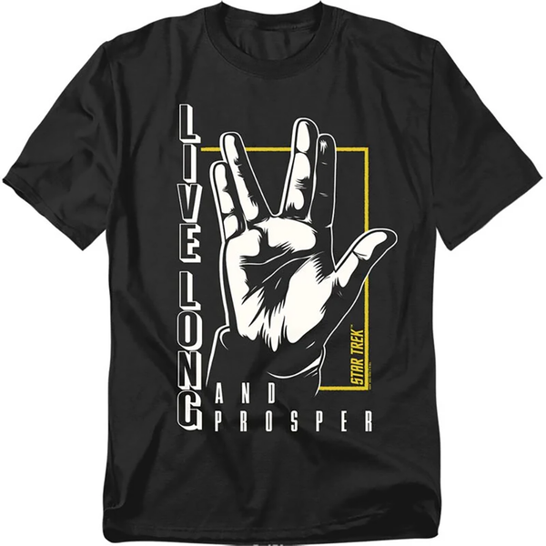Rock Ts Star Trek - Spock - Live Long and Prosper
