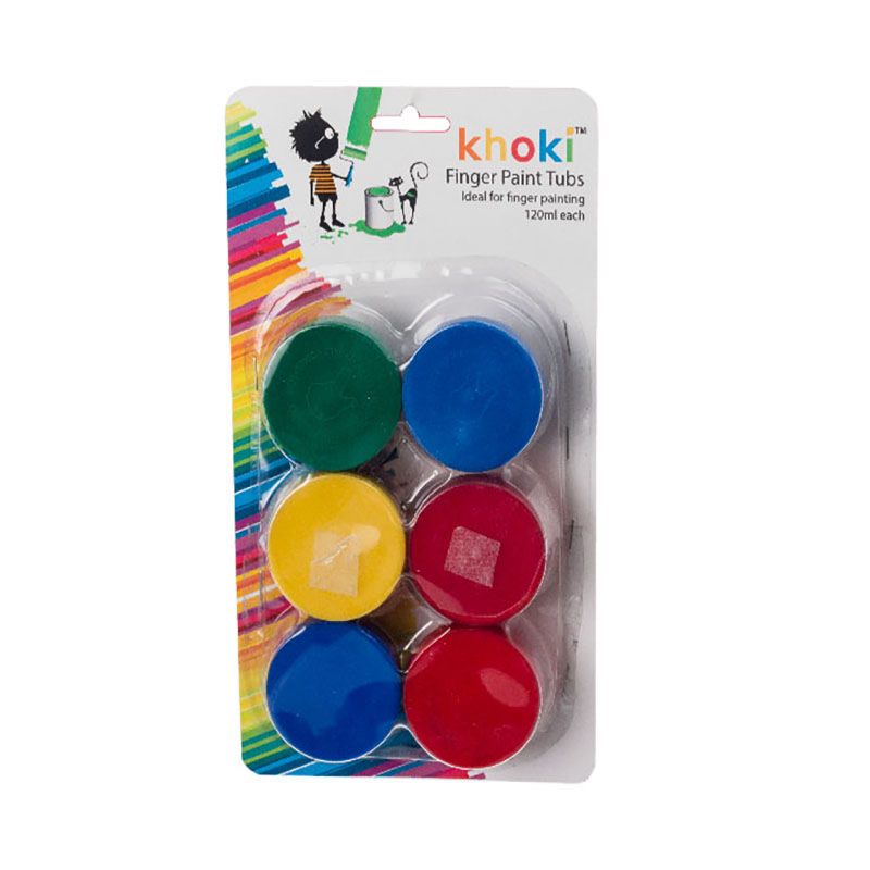 Finger Paint Tubs Art & Craft 120 ml 6 Tubs 2 Pack Shop Today