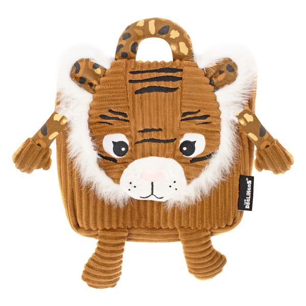 Les Deglingos Toddler Backpack Tiger - 25cm