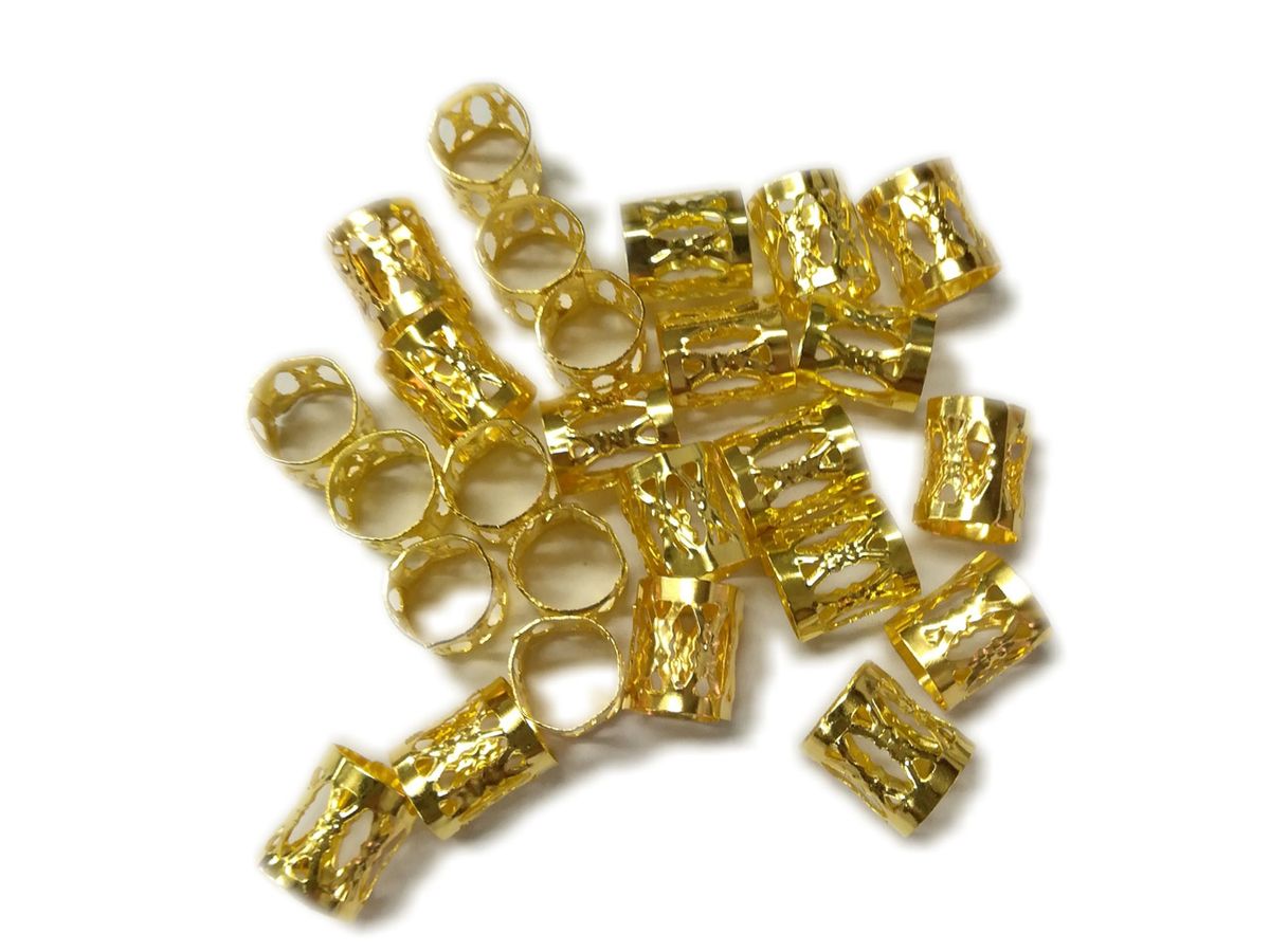BEAD COOL Metal Beads Hair bead 120 pcs Gold Shop Today. Get