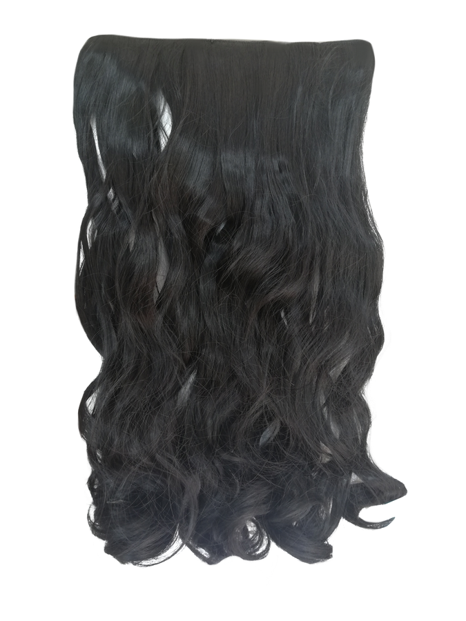 1 Piece Wavy 5 Clip Synthetic Hair Extension Xxl 60cm 