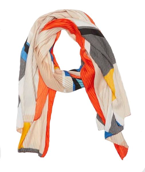 UB Creative Multi Colour Geometric Print Scarf - Beige