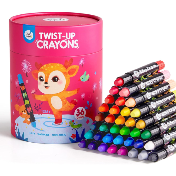 Jar Meló - Twistable Silky Crayons - Washable - 36 Colours