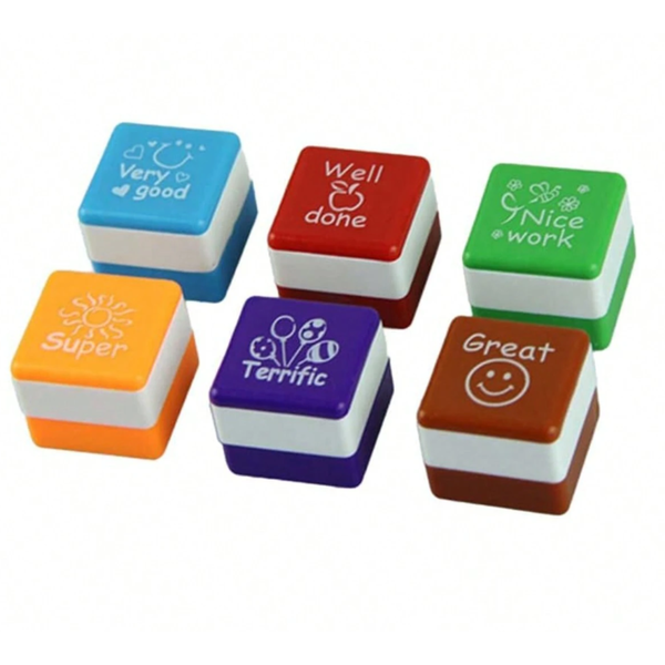 6pcs Encourage Stamp Personalised Teacher Stamp