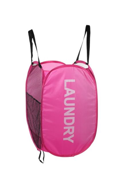 Square Foldable Laundry Basket with Dual Compartments