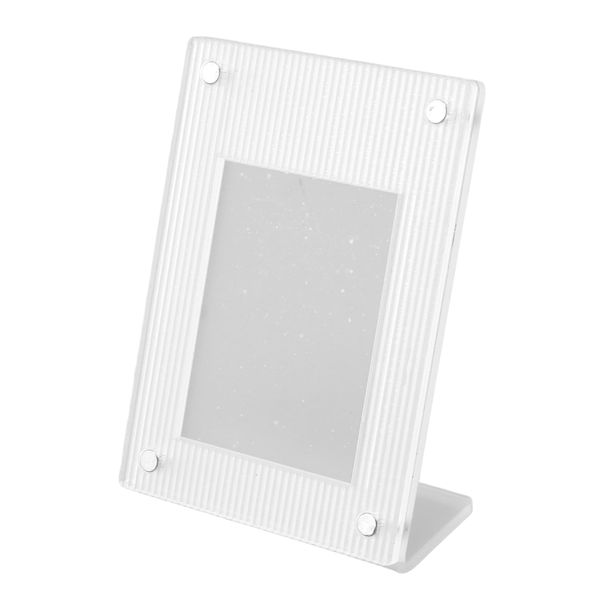 3" Magnetic Acrylic Photo Frame With Wave Pattern